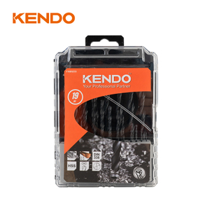 19-teiliger HSS-Spiralbohrer, geschmiedet und schwarz lackiert