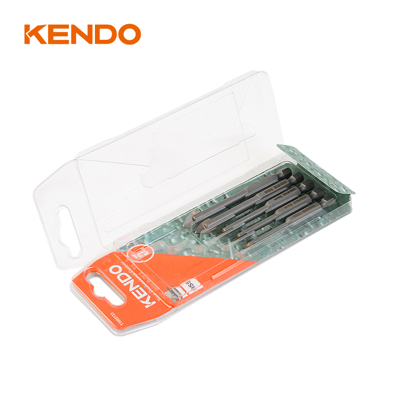 5-teiliges Glasbohrer-Set, Sechskant. Schnellwechselschaft