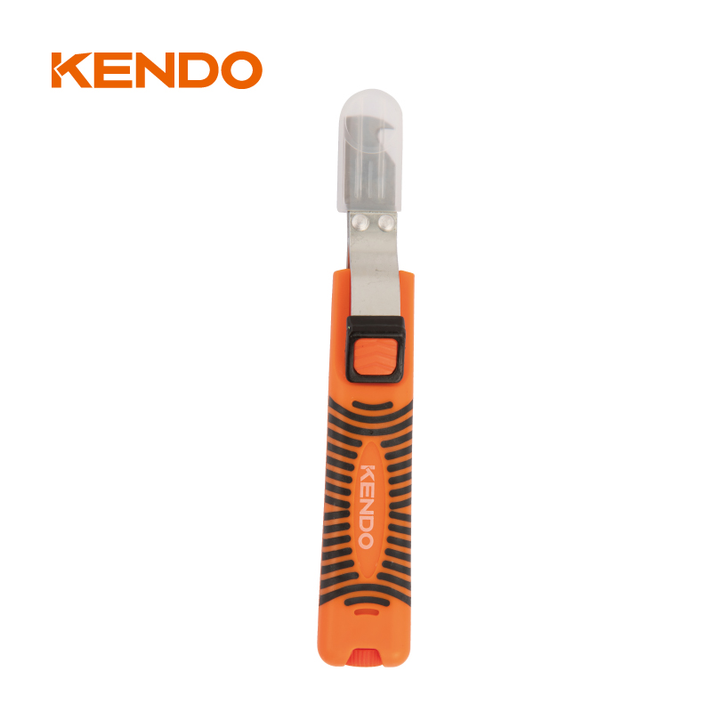 Abisoliermesser 8-28 mm mit rutschfester Softgrip-65-Mn-Klinge