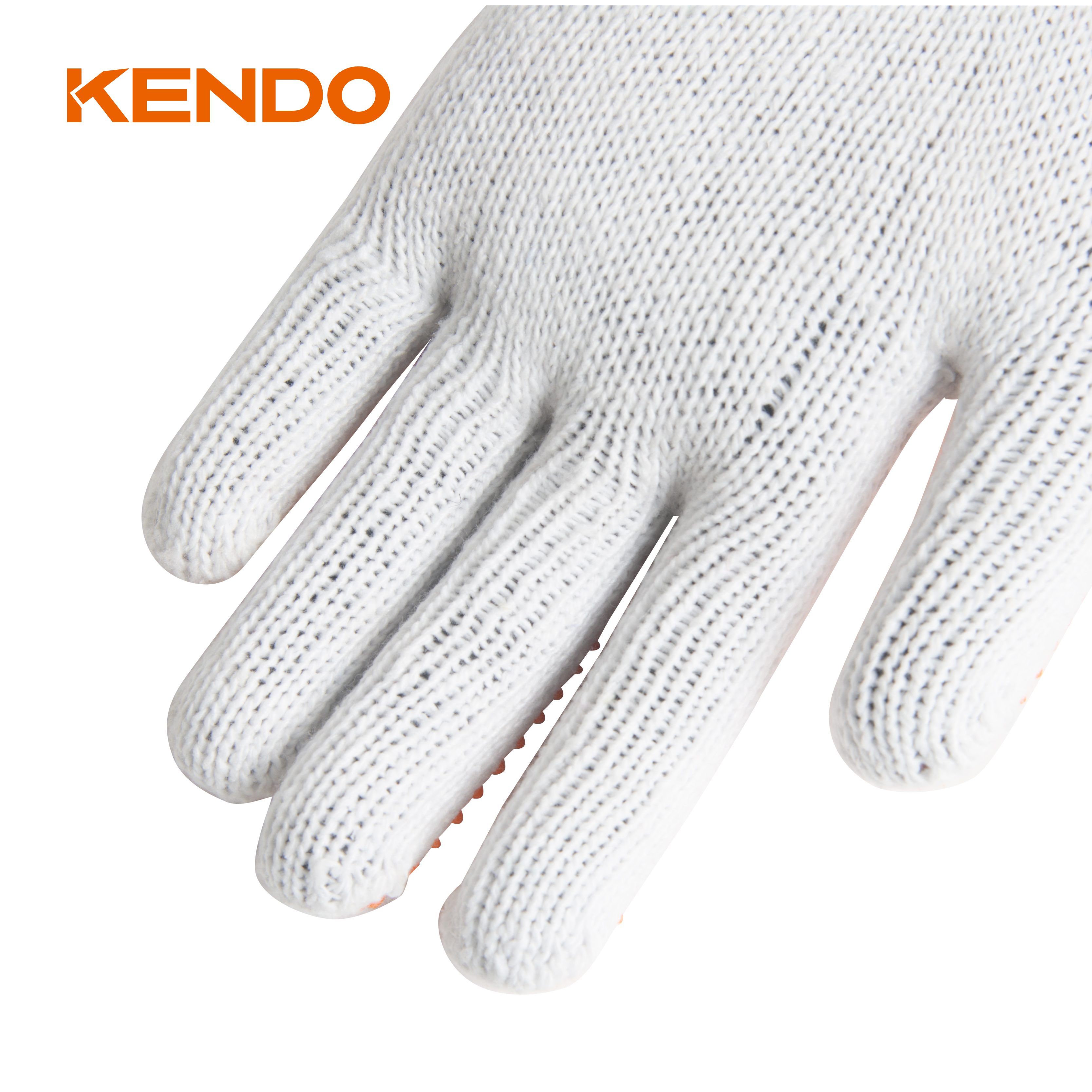 Handschuhe Strick-PVC Dot