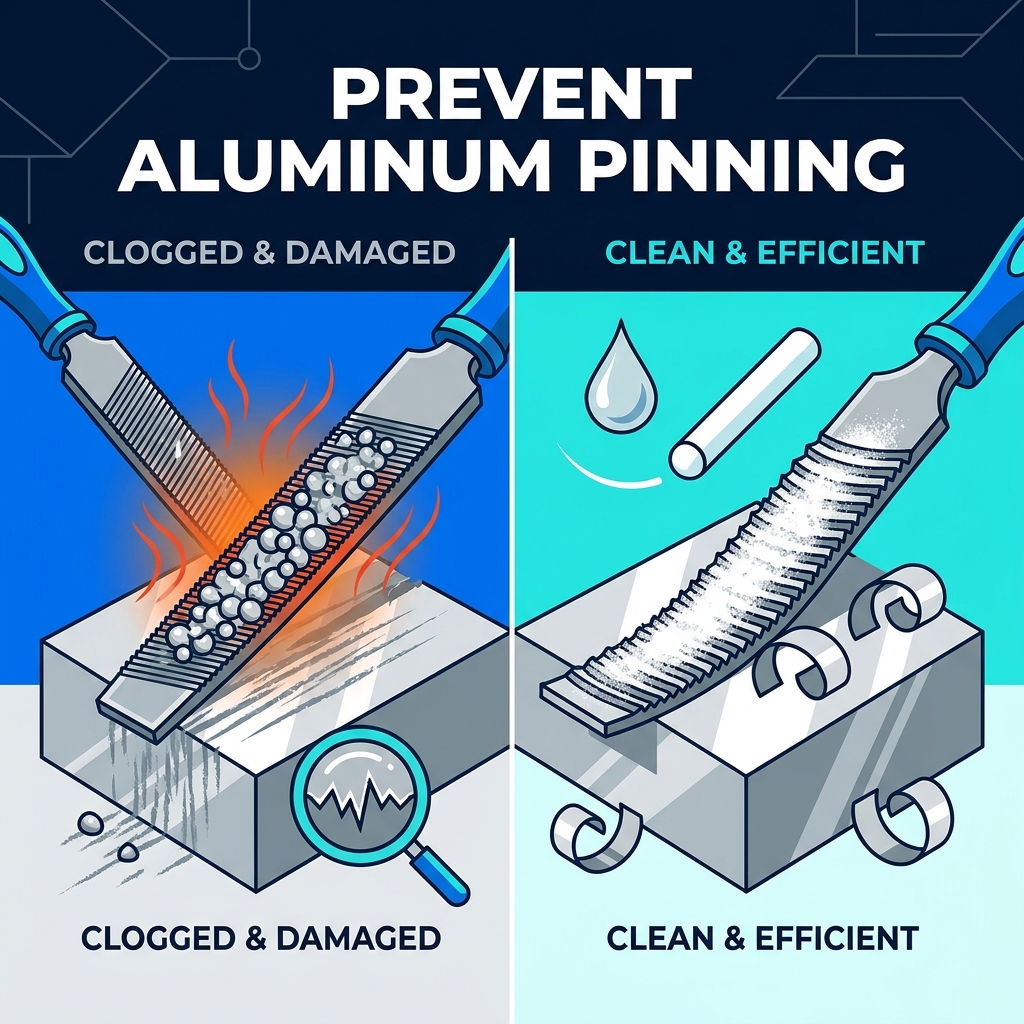 Warum verstopft eine Metallfeile auf Aluminium? So verhindern Sie das Anheften