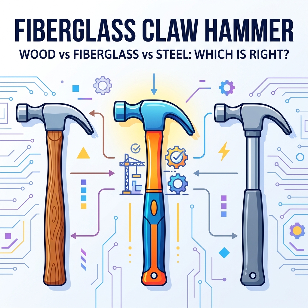 Klauenhammerstiel aus Holz vs. Glasfaser vs. Stahl: Welcher ist der Richtige für den Job?