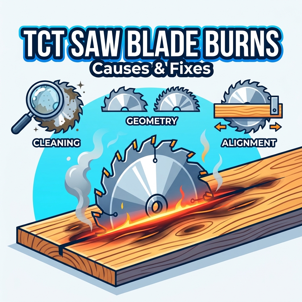 Warum verbrennt ein TCT-Kreissägeblatt Holz? Häufige Ursachen und Lösungen