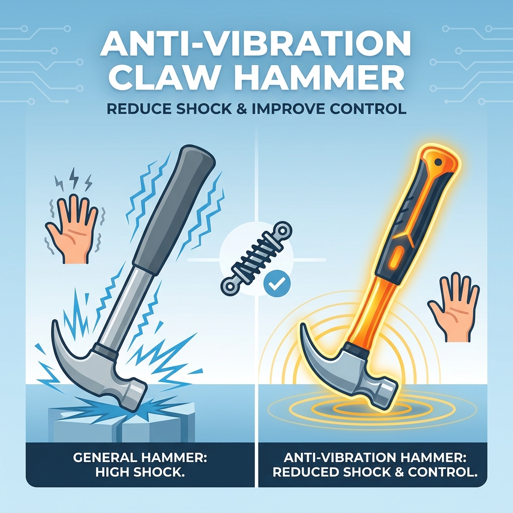 Wie Anti-Vibrations-Klauenhämmer Stöße reduzieren und die Schlagkontrolle verbessern